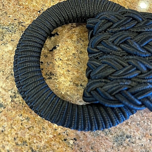 NEW!Juliana Collezione NY Designer Belt Black Braided Style 36 in. Adjustable main image 7